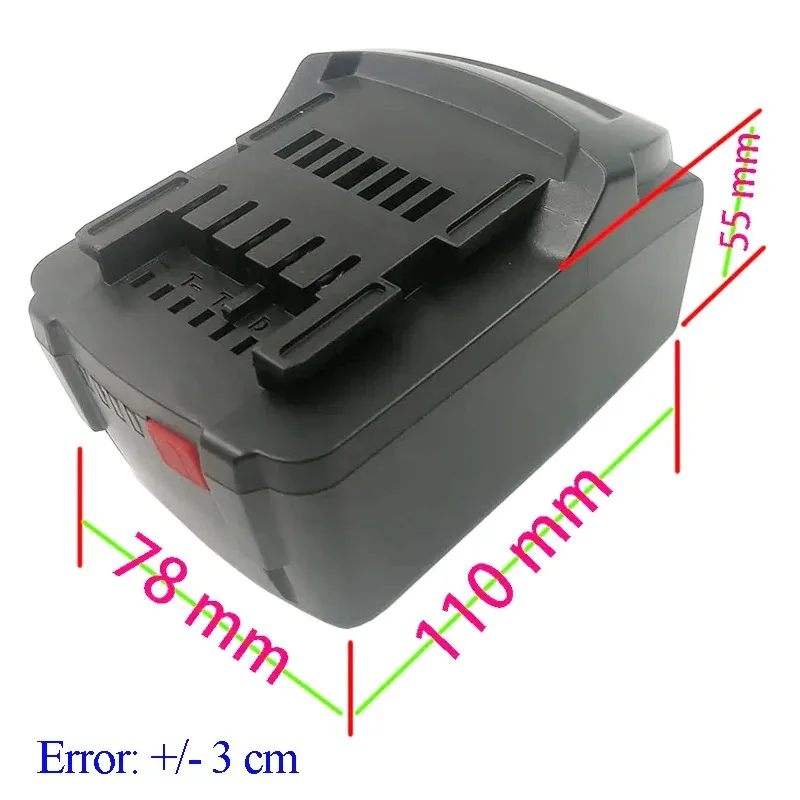 Picture 6: For Metabo 18V Lithium Battery Shel li-ion Battery Case BMS Charging Protection Circuit Board LED