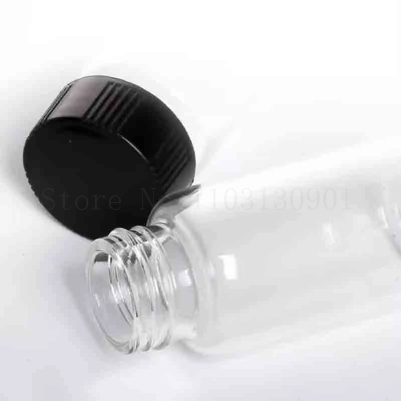 2ml-100ml Laboratory Clear Glass Screw-top Reagent Sample Bottle Lab for Chemical Experiment