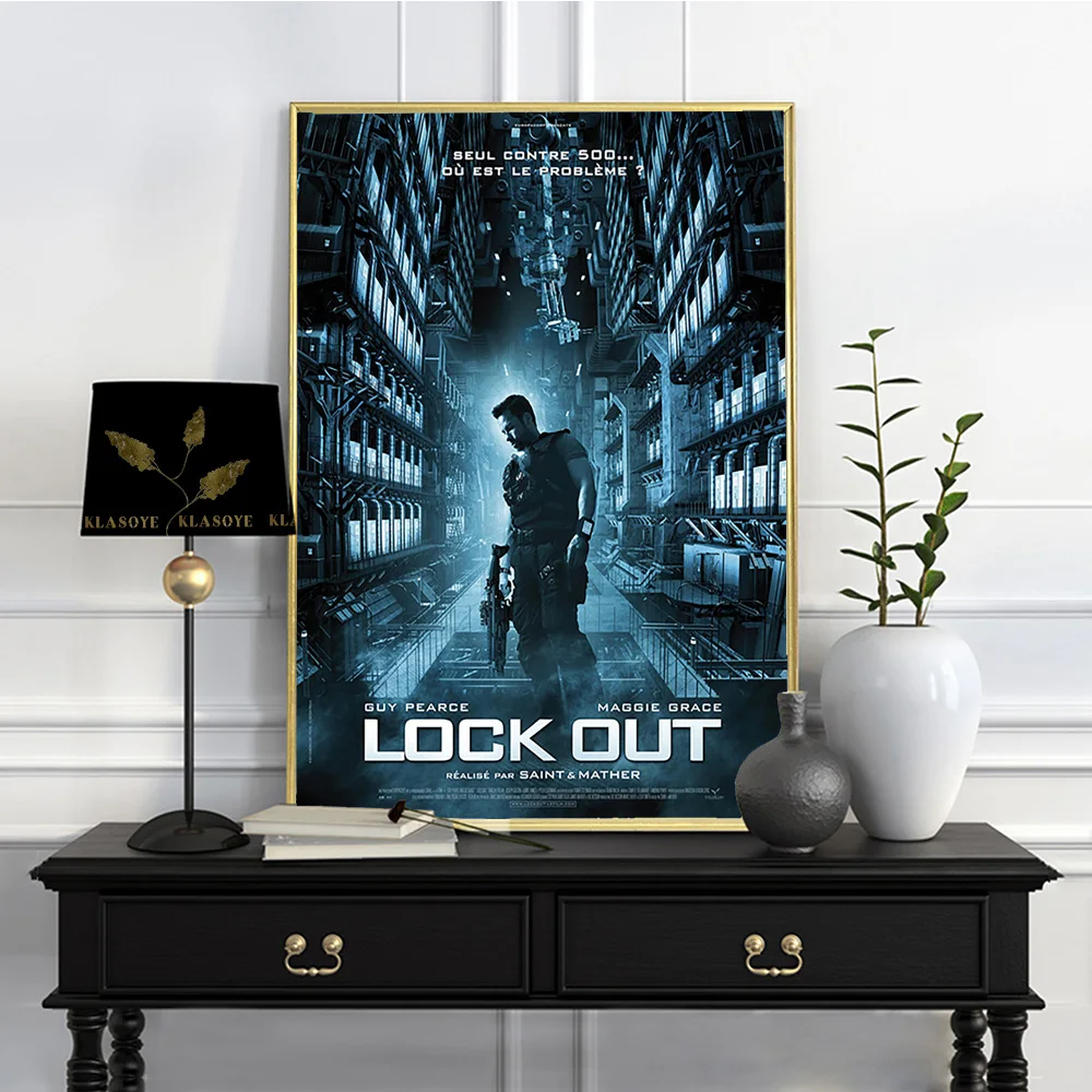Lockout Film Art Print Movie Action Science Fiction Poster Modern Home Decor Wall Picture Canvas Painting