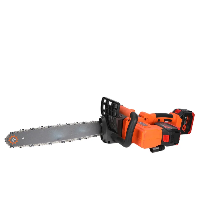 Single-Hand Rechargeable Brushless Dual Lithium Electric Saw Small Household Handheld Chain For Outdoor Logging Wood Industrial
