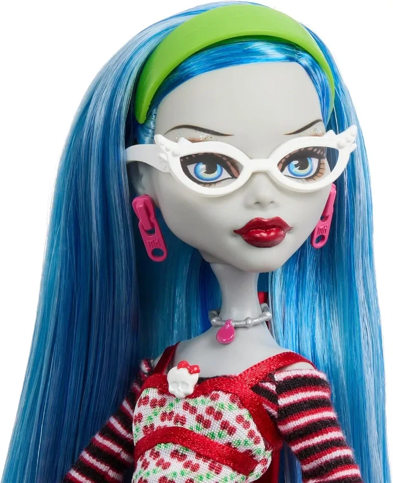 New Surprise Doll Monster High Booriginal Creeproduction Doll Ghoulia Yelps Reproduction with Doll Stand Toy Gifts for Girls