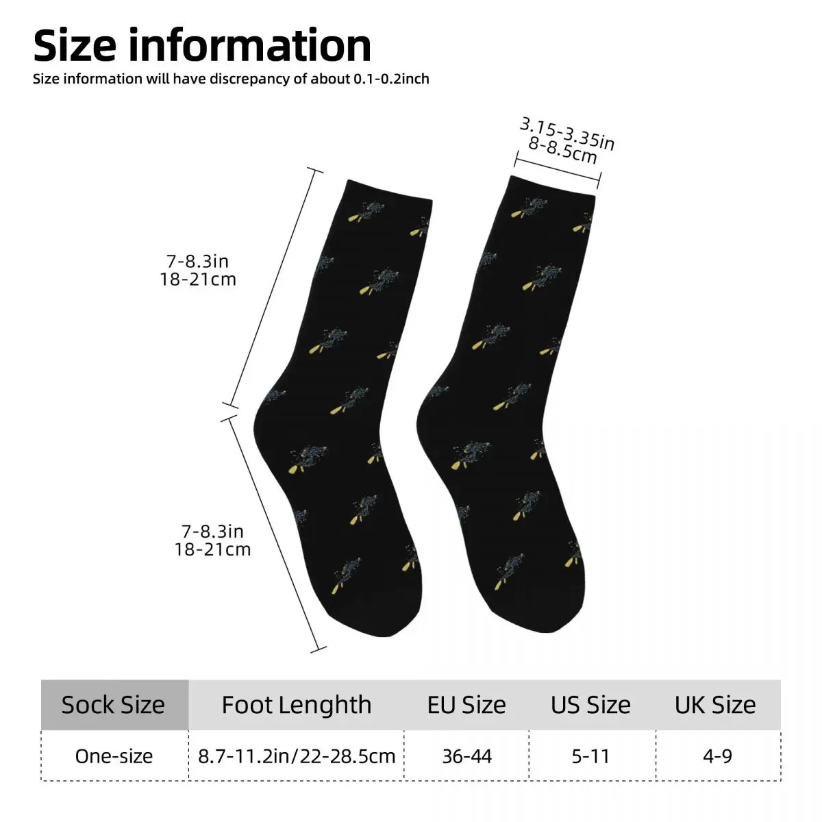 Tauchen Tauchen Taucher Meer Schnorcheln Sportsocken Harajuku Hochwertige Strümpfe Ganzjährig Lange Socken Weihnachtsgeschenke