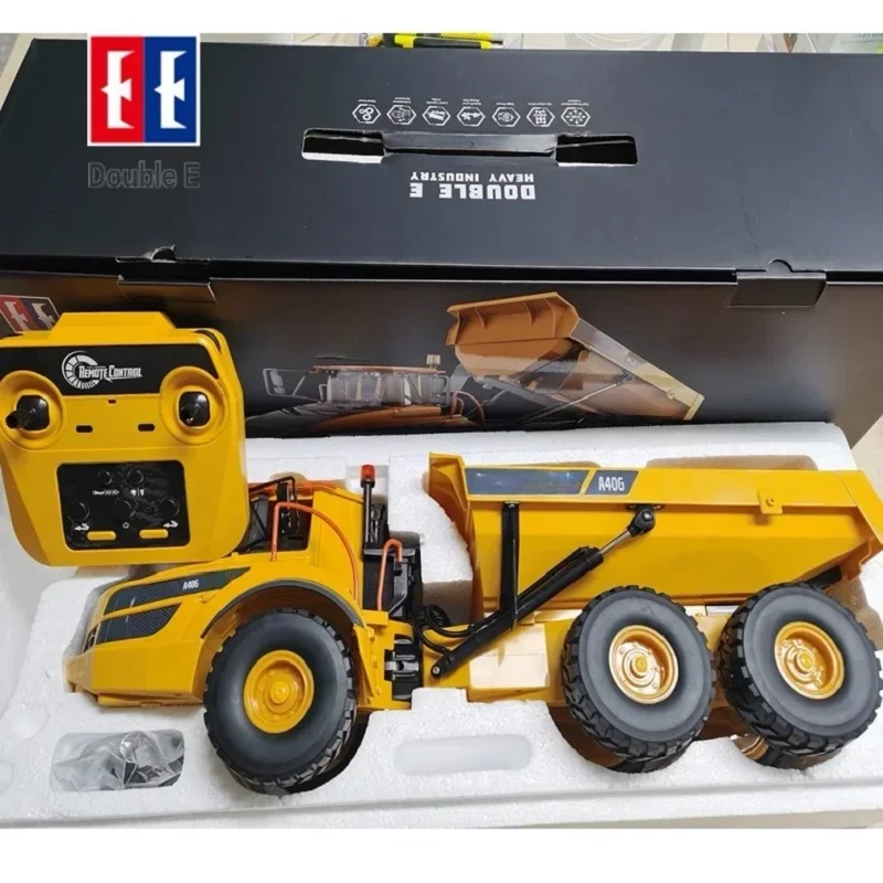 Double E E591 A40G Large Rc Truck 1:20 4WD Rc Dumper Cars Trucks Remote Control Tractor Dumper Construction Engineering Vehicle