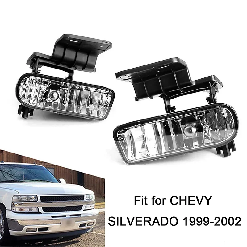 2Pcs/Set Car Front Fog Lamps Fit For Chevrolet SILVERADO 1999-2002 SUBURBAN LED Automobile Fog Light Assembly Car Accessories