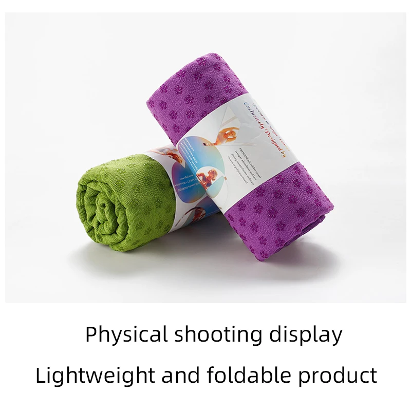 Hot Yoga Towels with Grip Points to Absorb Sweat and Prevent Slipping, Suitable for Hot Yoga, Spicy Design
