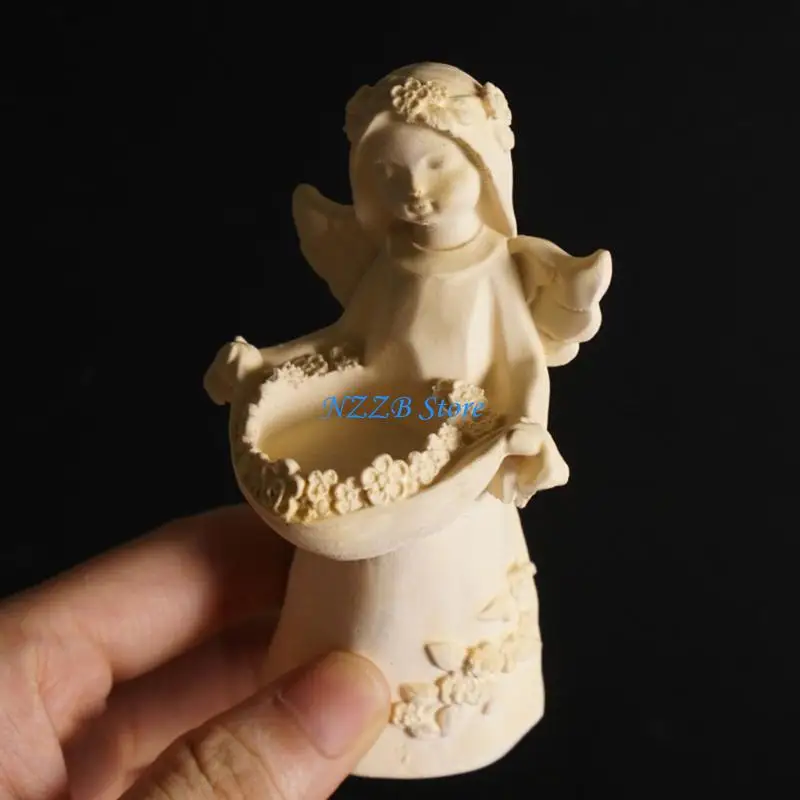 

T21F Lovely Figurine Angelic Sturdy Silicone Mould to Improve Hand Flexibility and Imagination Portable for Jewelry Making