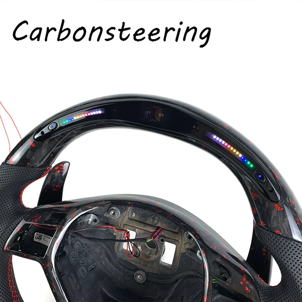 Custom Forged Carbon Fiber Steering Wheel for Mercedes Benz W204 W212 2011-2015 CLA GLA 45 C63 CLS63 E550 AMG R231 SL SLK350