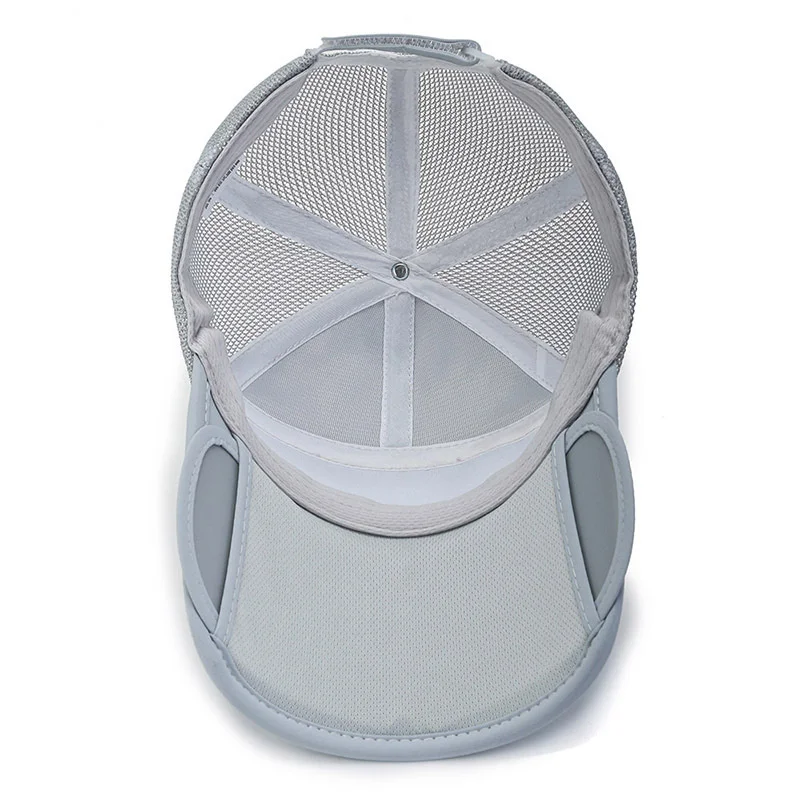 Summer Sun Visor Hat Adjustable Golf Cap with Retractable Brim UV Protection Sport Hat Unisex Baseball Cap