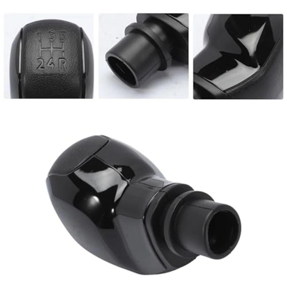 Black ABS Knob Gear Shift Knob Car Gear Shift Replacement Convenient Package Content Easy Installation Design For 2008 3008