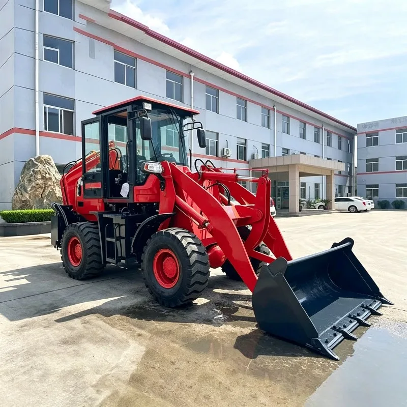 4x4 Diesel Backhoe Loader Mini for Excavator Loader Wheel Digger Front Bucket Rear Arm Agricultural Earthmoving Machinery