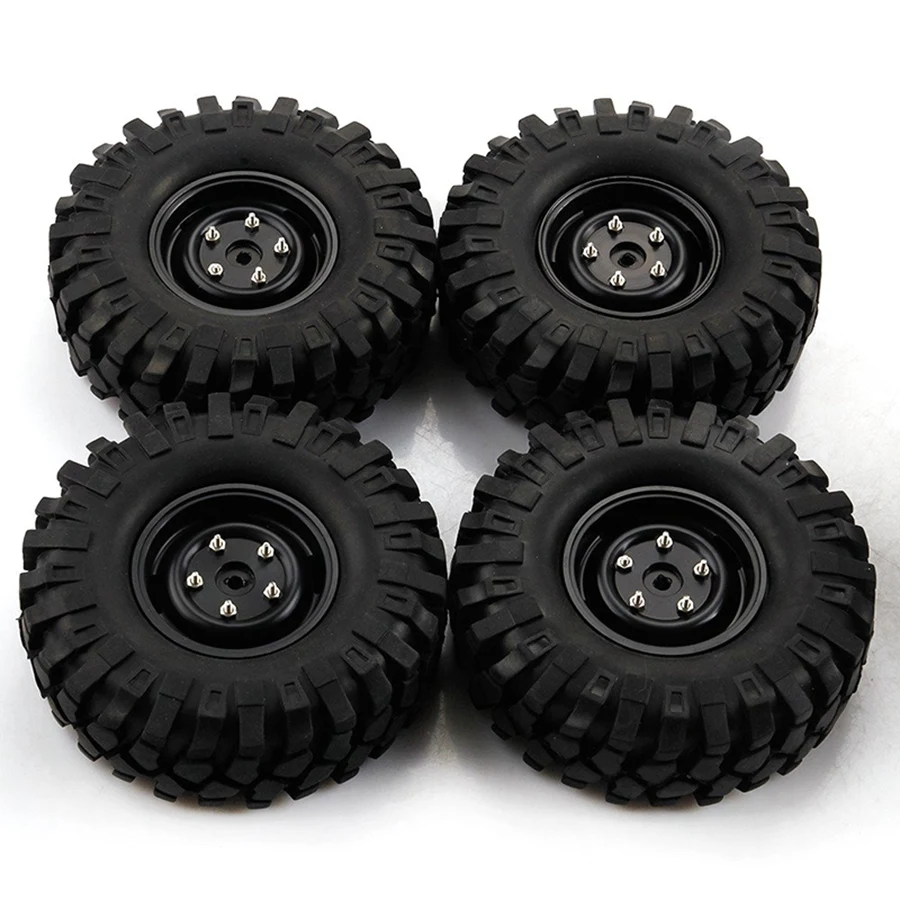 4Pcs 1.9 Inch 108mm 1/10 Scale Tires Wheel Rim for 1/10 D90 SCX10 RC Rock Crawler Parts Toys Gift