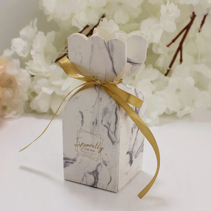 10 Stück Fischschwanz-Vase, Pralinenschachtel, Blumenmuster, Hochzeitstag, Geschenkbox, Verpackung, Box mit Band, Babyparty, Geburtstag, Party-Dekoration – Detail 20