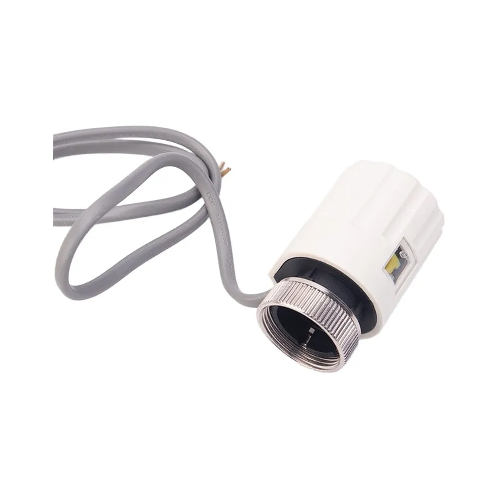 Electric Actuator Head for Underfloor Heating Manifold Valves AC240V 50/60Hz M30x1.5 Thread PC Material Reliable Operation