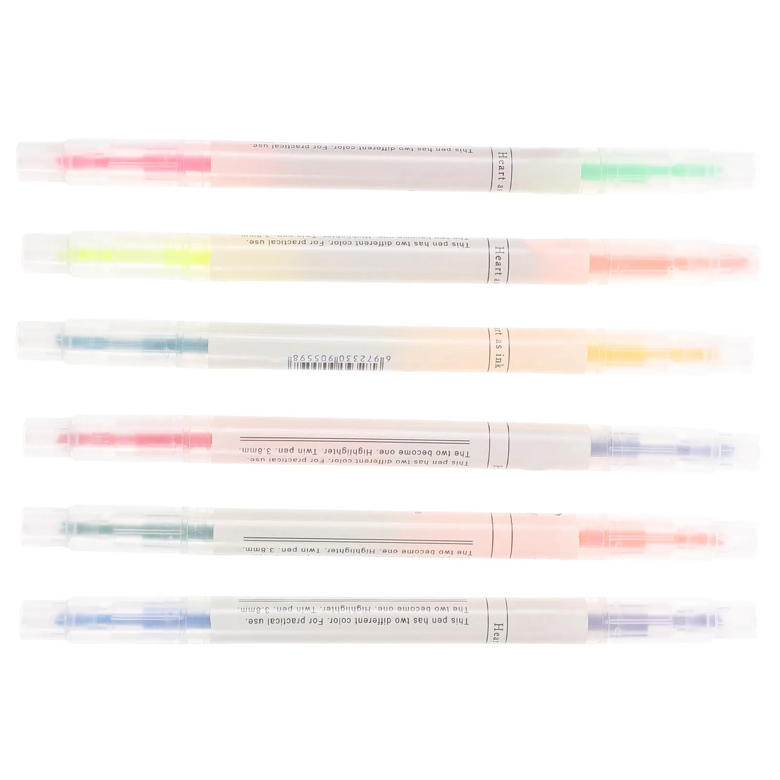 

Набор из 6 флуоресцентных маркеров: яркие чернила, плавное письмо, компактный размер. Идеально подходят для учебы, заметок, скрапбукинга, ежедневного использования. Удобные.