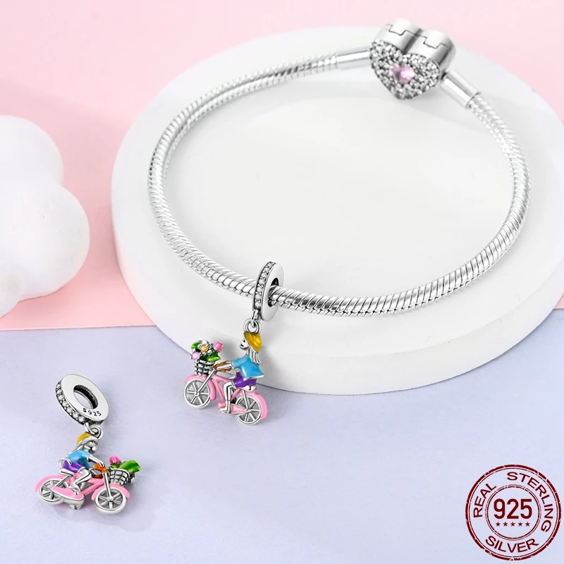 100% Genuine S925 Sterling Silver Classic Butterfly Series Pendant Fit Pandora Bracelet DIY Beads Fashion For Women Jewelry Gift