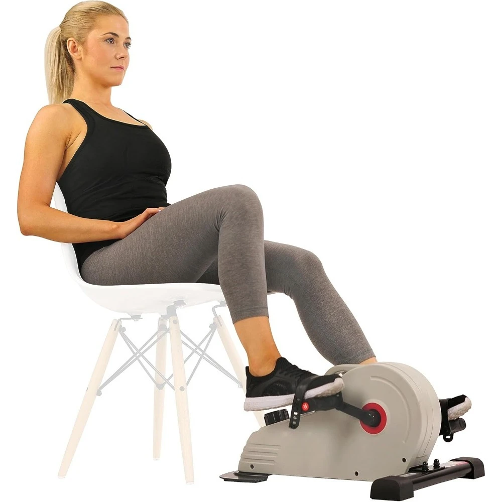 

Dual Function Under Desk Pedal Exerciser, Portable Indoor Cardio Mini Bike at Home, Arm/Leg Cycle