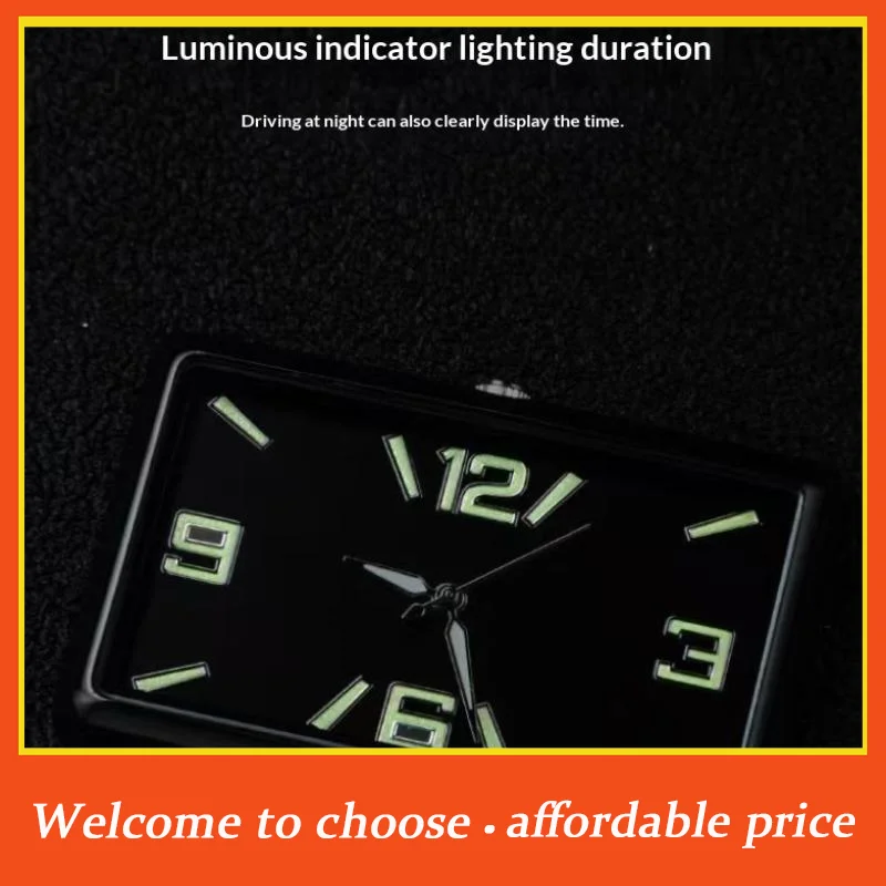

[]Car Air Conditioning Vent Electronic Quartz Clock Auto Fashion Square Vertical Luminous Digital Car Clock