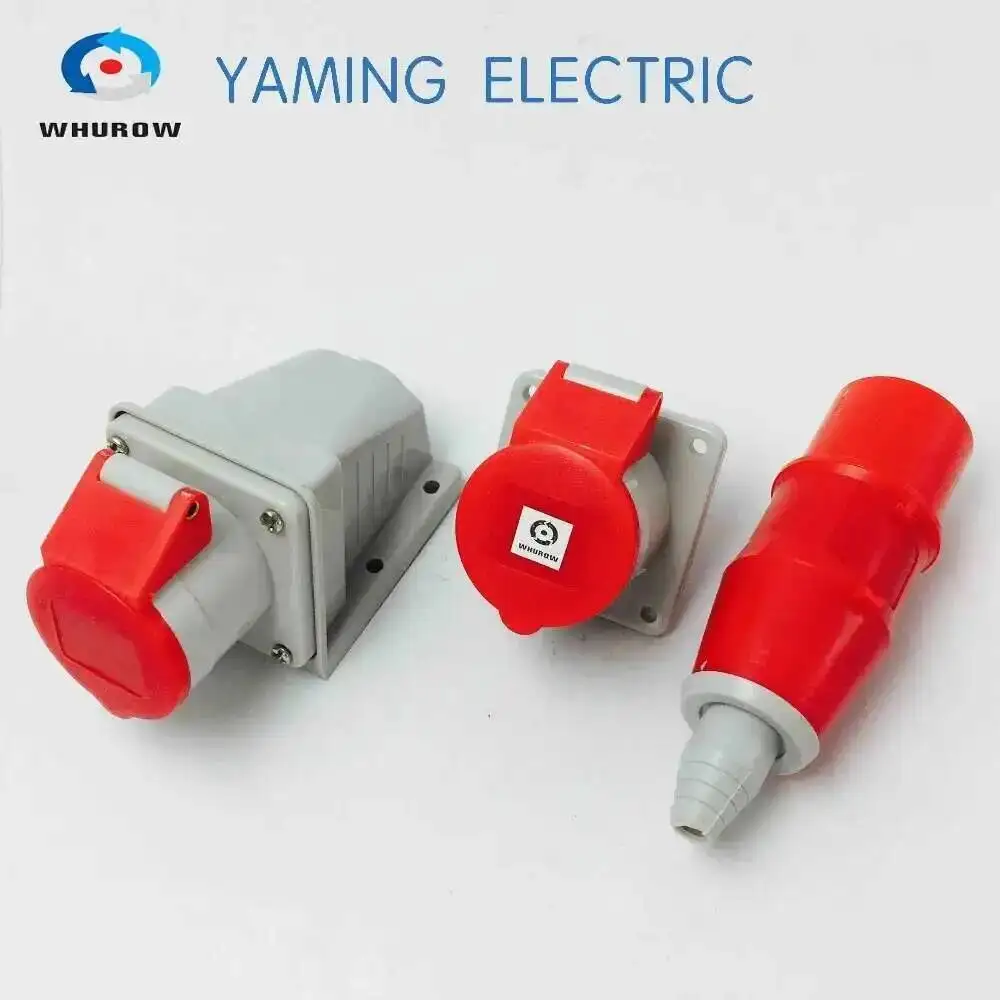 

3 контакта, 16 А, 2 P + E, вилка и розетка, брызгозащищенный кабель, защищенный промышленный разъем «папа» и «мама»