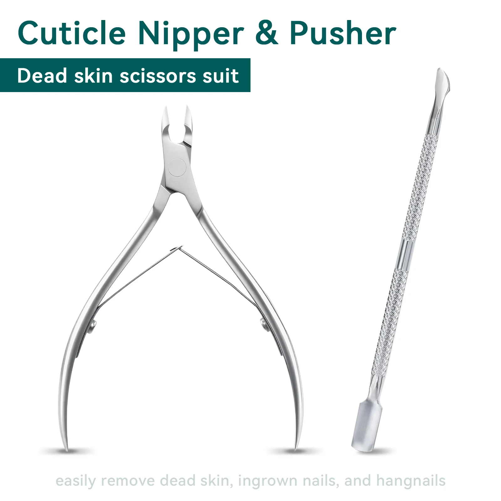 

Cuticle Nipper Set Professional Stainless Steel Cuticle Remover Trimmer Dead Skin Cutter Nail Cleaner Tool for Manicure Pedicure
