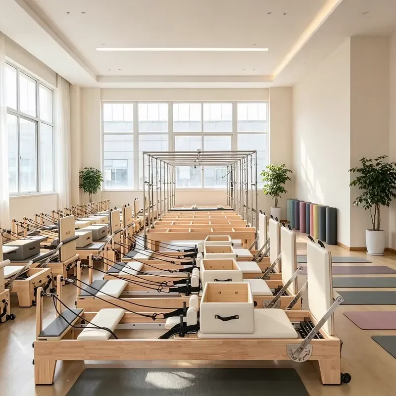 for Wholesale High Quality Commercial White  Pilates Remer Bed Beige Equipment   and Pilates Studios