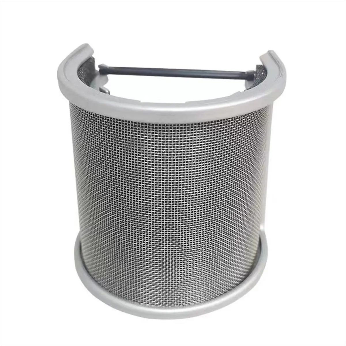 AAAE Condenser Microphone Blowout Screen U-Shaped Windscreen Cover Shield Ideal for Streaming & Recording Silver