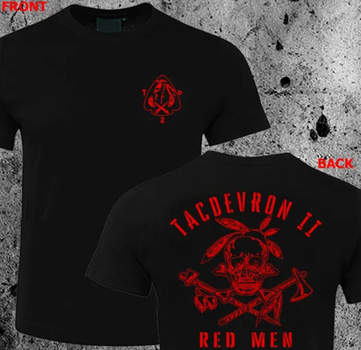 Naval Seals DEVGRU TACDEVRON Red Squadron T-Shirt O-Neck Short Sleeve Summer Casual Mens