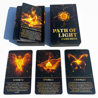 Tarot Cards, Path Of Light Oracle Cards, Healing Energy Deck, 12x7cm Cards, 54-Cards, English Version, With Meaning On The Cards