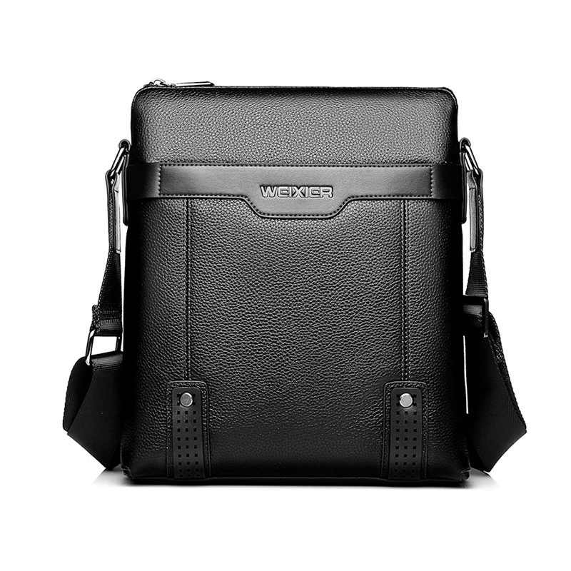 Shoulder Bag Male Porter Briefcase PU Leather Crossbag Casual Messenger Business Designer Commuting Crossbody Side Bag For Men