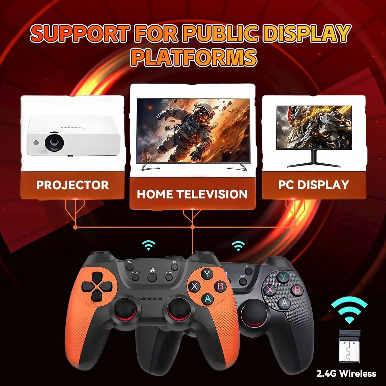 Upgraded X2Ultra Wireless Retro Game Stick 4K with 30,000+ Games 3D HD 2.4G Wireless Controllers TV 50 Emulator For PS1/N64/DC