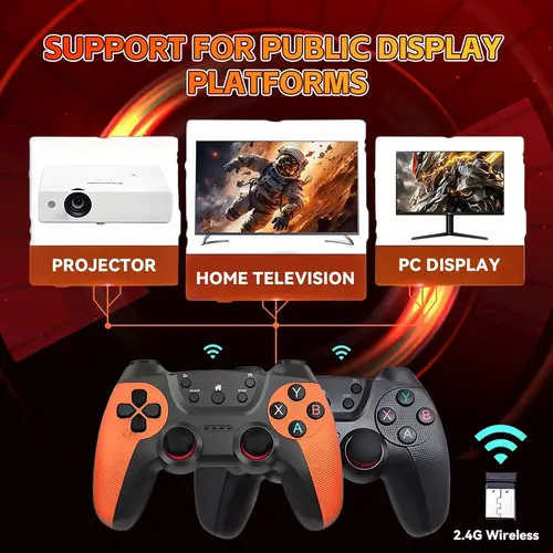 Imagen 2 del producto Juego Retro inalámbrico X2Ultra actualizado 4K con más de 30.000 juegos 3D HD 2,4G controladores inalámbricos TV 50 emulador para PS1/N64/DC