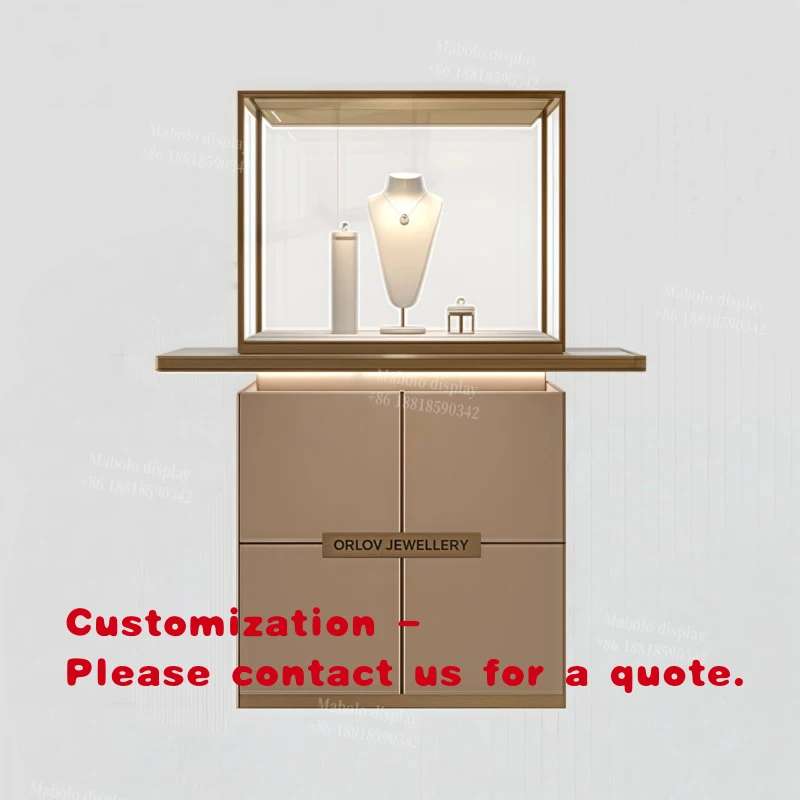Vitrine Comercial Personalizada para Joalheria e Boutique - Armário Expositor de Joias em Aço