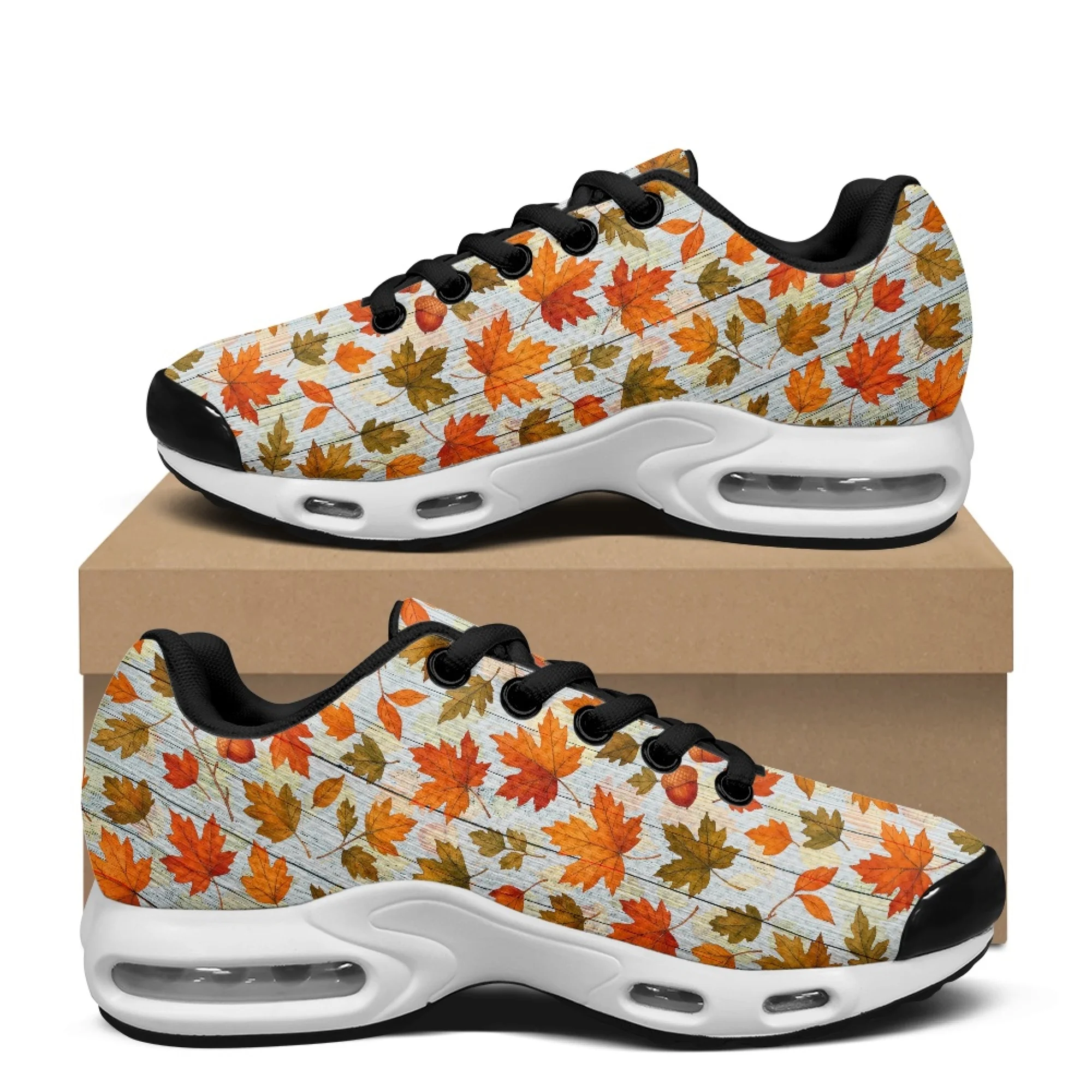 XIXIRIMIDO Air Shoes Men Athletic Shoes Thanksgiving Maple Leaf Shoes Tenis Feminino Nurse Work Shoes Comfortable Tenis Corrida