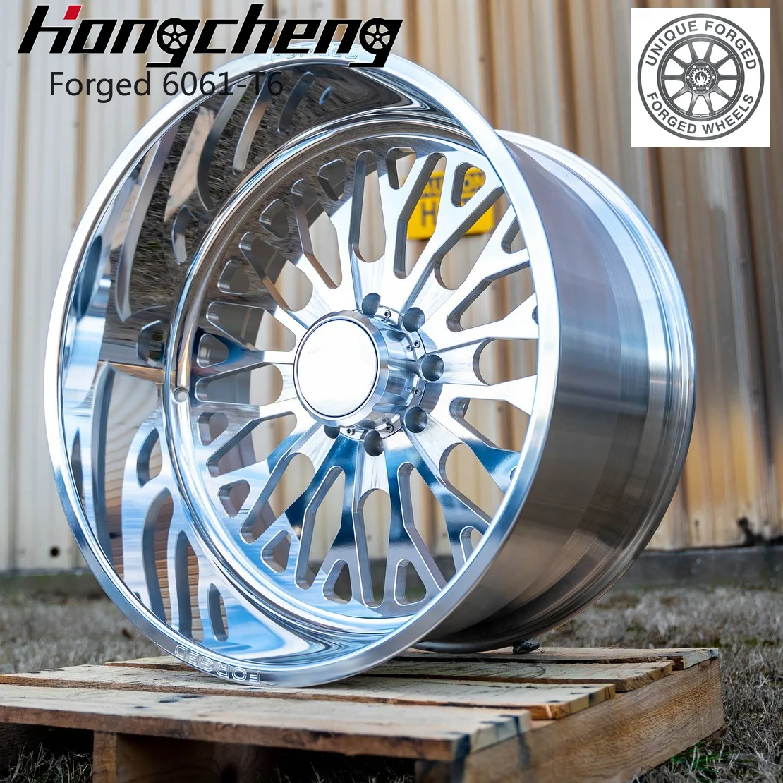 

2026 New Design Custom Polished Aluminum Forged Wheels 22 24 26 28 30 Inch 8x170 8x180 8x6.5 6x5.5
