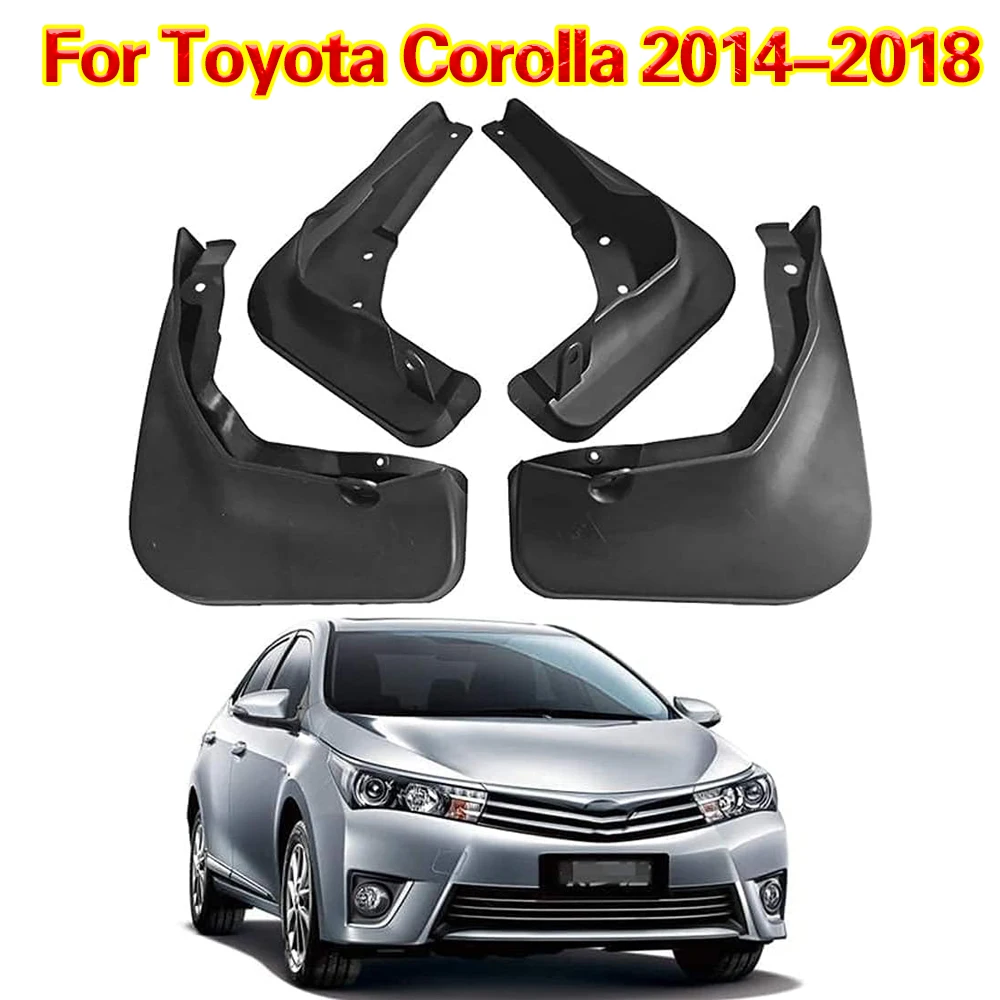 

Car Fender Mudflaps For Toyota Corolla 2014 2015 2016 2017 2018 Car Tire Mudguard All Season Easy Install Durable Car Accessorie