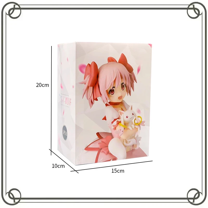 

22CM Action Figure Kaname Madoka Puella Magi Madoka Magica Beautiful Girl Two-dimensional Desktop Ornament Model Toys