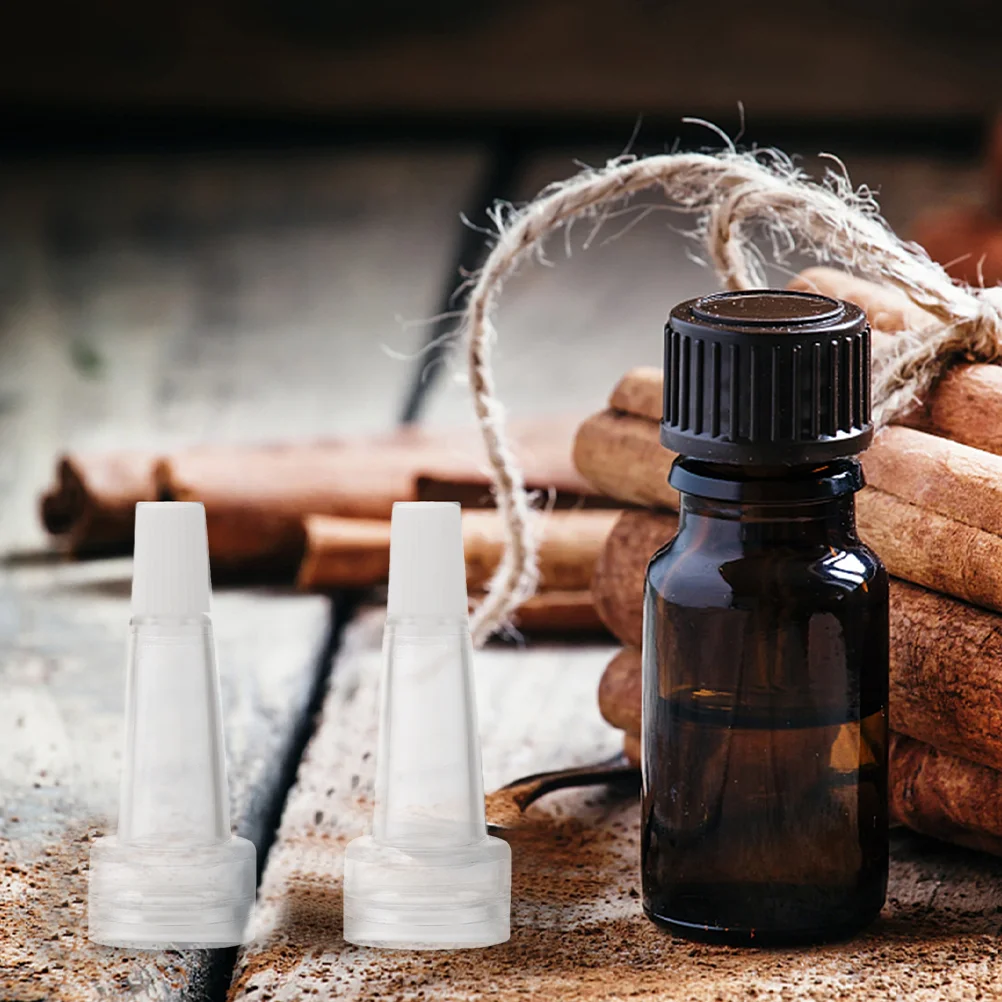 50 ชิ้น Vial ทรัมเป็ตหัวตัวอย่างหมวกขวดใสหมวกปิดผนึก