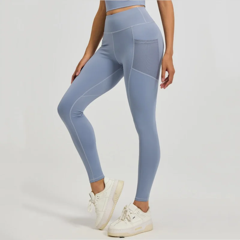 المرأة جيب اليوغا طماق اللياقة البدنية الجري عالية الخصر بنطال ملاصق للجسم رفع الرياضة الصالة الرياضية سريعة الجافة الركض عادية الإناث تجريب بانت #5