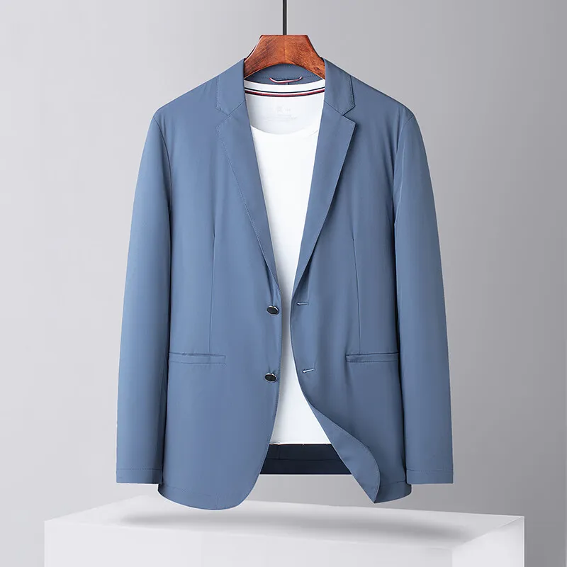 men casual thin blazer 2025 new arrival summer high quality men's suits jackets casual sunscreen blazers male size M-4XL