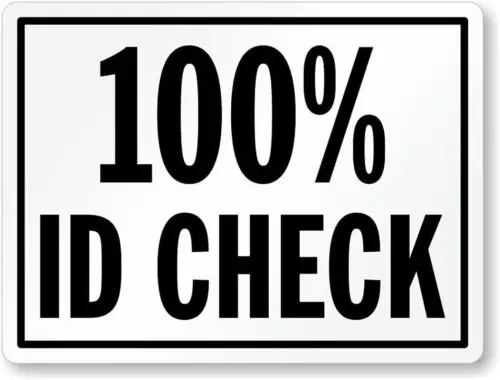 100 Id Check Aluminum Weatherproof 12