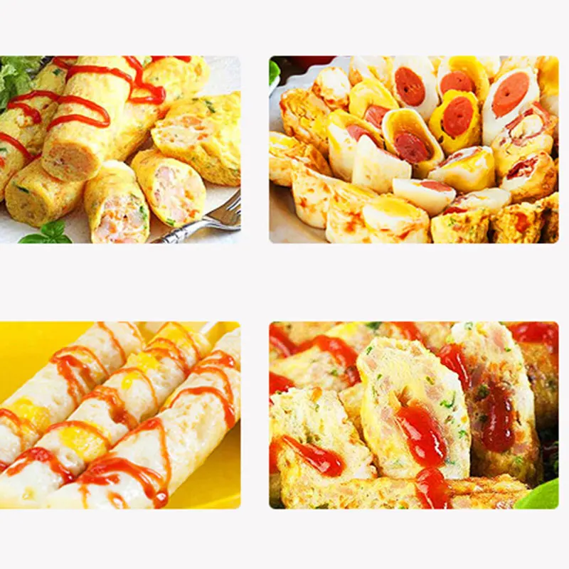 Коммерческая автоматическая машина для производства колбас с газовым подогревом для хот-догов с яичным покрытием