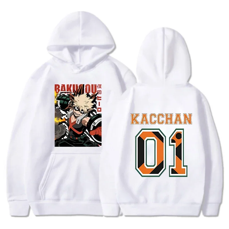 New Women Men Autumn And Winter Hoodies Anime Bakugou Katsuki Printed Hoodie Street Outdoor Hooded Hip Hop Sweatshirt