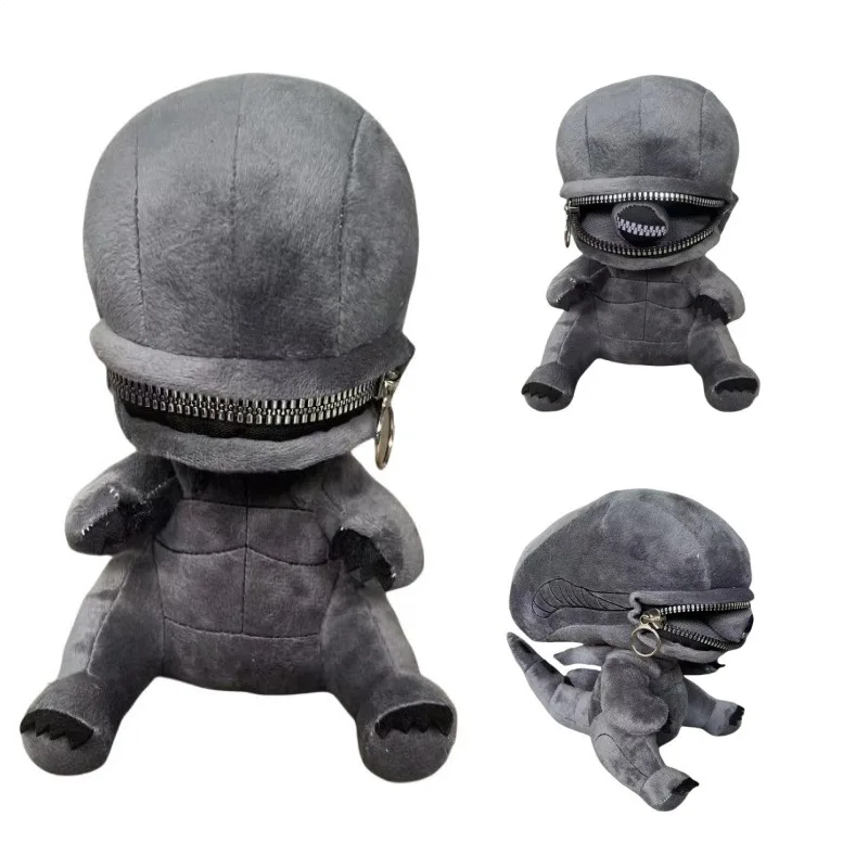 

Cute Human Xenomorph Hybrid Alien Zipper Mouth Deadly Ship Plush Toy Doll Gift