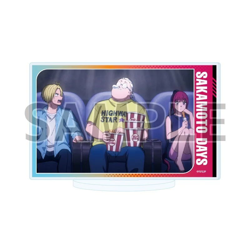 SAKAMOTO DAYS 15CM Double Sided Printed Anime Acrylic Stand with Base Cartoon Figure Desk Decor Souvenir Keychain