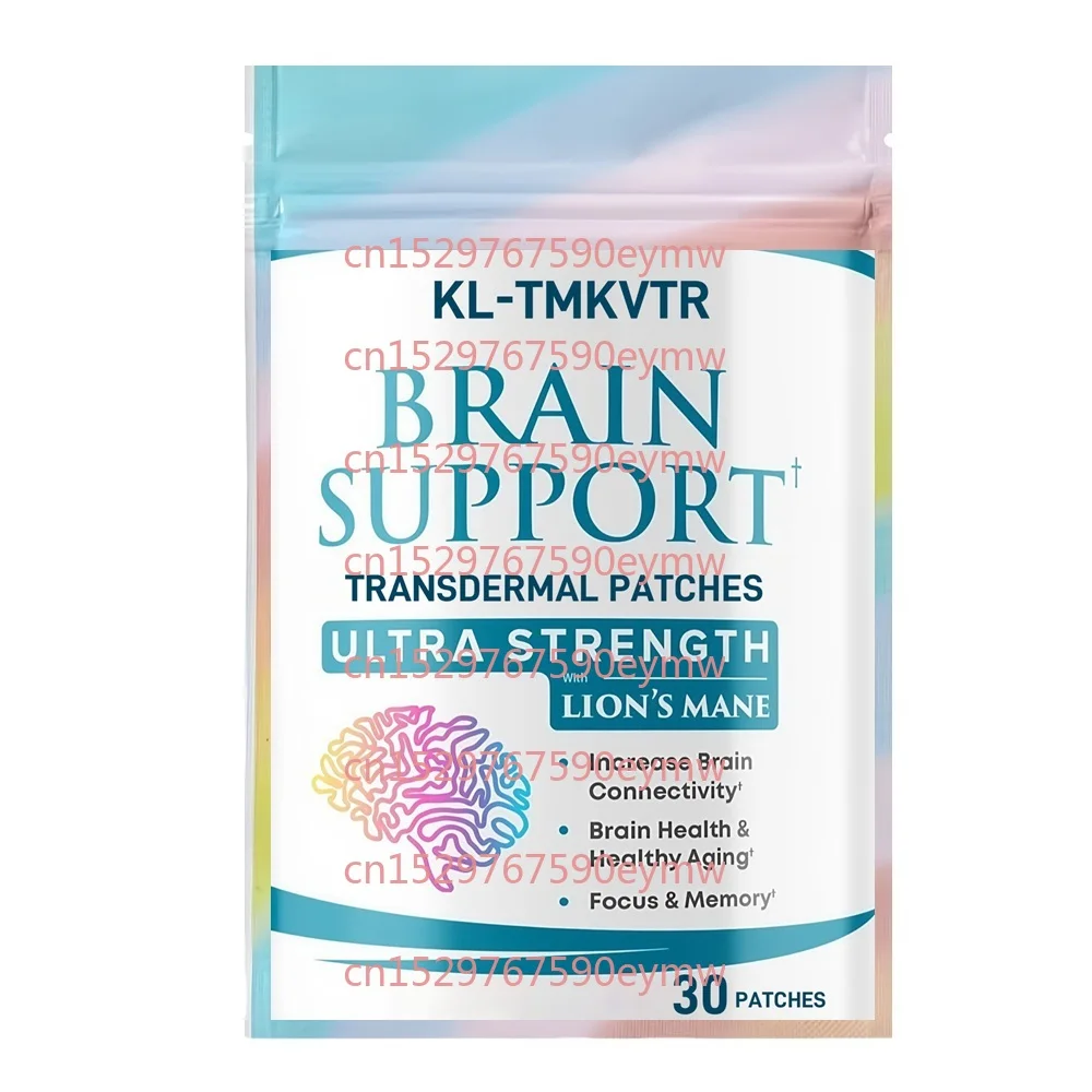 

30 трансдермальных пластырей для поддержки мозга с экстрактом львиной гривы, альфа-GPC, бакопой монье для улучшения памяти и концентрации внимания