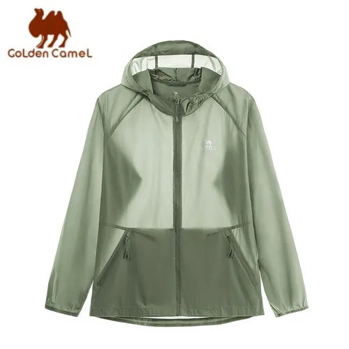 Ropa de protección solar de CAMEL dorado, camisas deportivas ligeras y transpirables Anti ultravioleta, chaqueta de pesca para exteriores, novedad de verano