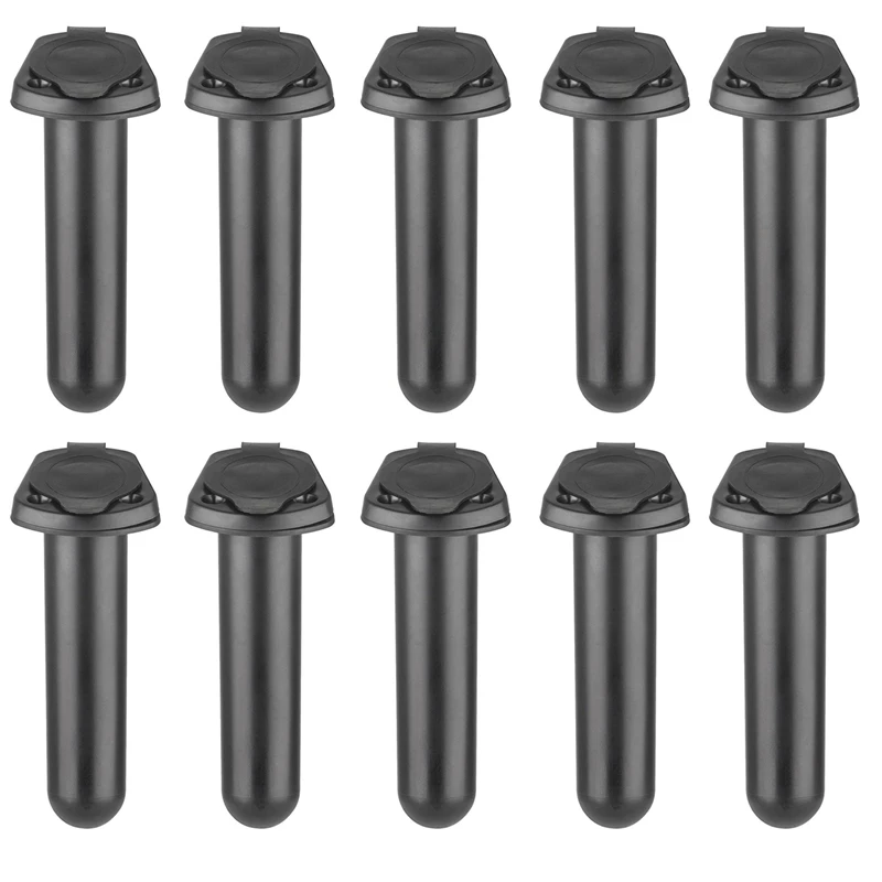 

Y67A-10Pcs Flush Mount Fishing Boat Rod Holder Bracket With Cap Cover For Kayak Pole