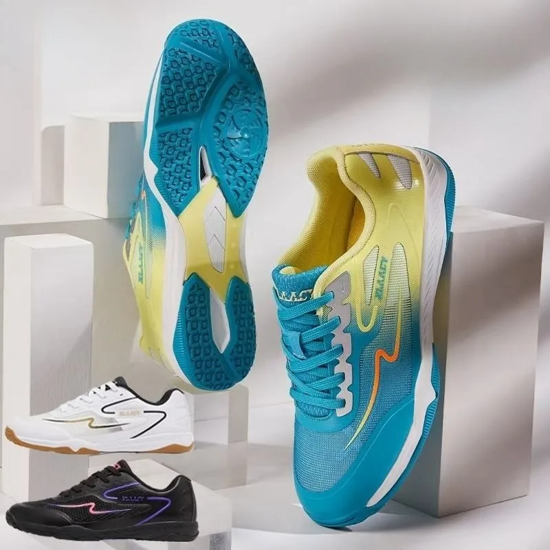 

Горячая новинка 2026: Мужские кроссовки для настольного тенниса на шнуровке, бадминтона, тенниса в зале, дышащие кроссовки для волейбола, унисекс