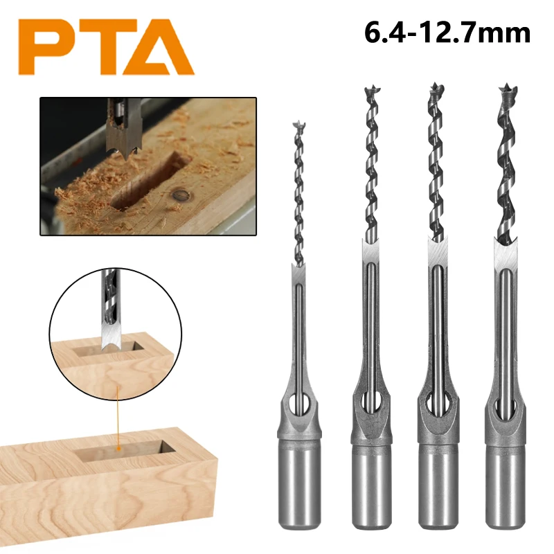 

4PCS/SET 6.4MM-12.7MM HSS Twist Drill Bits Router Bit Woodworking Milling Cutter for Wood Bit Face Mill End Mill