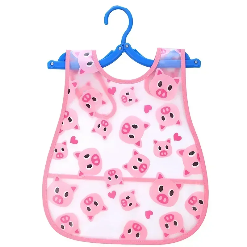 Adjustable Cartoon Animals Baby Waterproof Colorful Infant Bib Sleeveless Bibs Children Long Sleeve Apron Coverall Feeding Apron