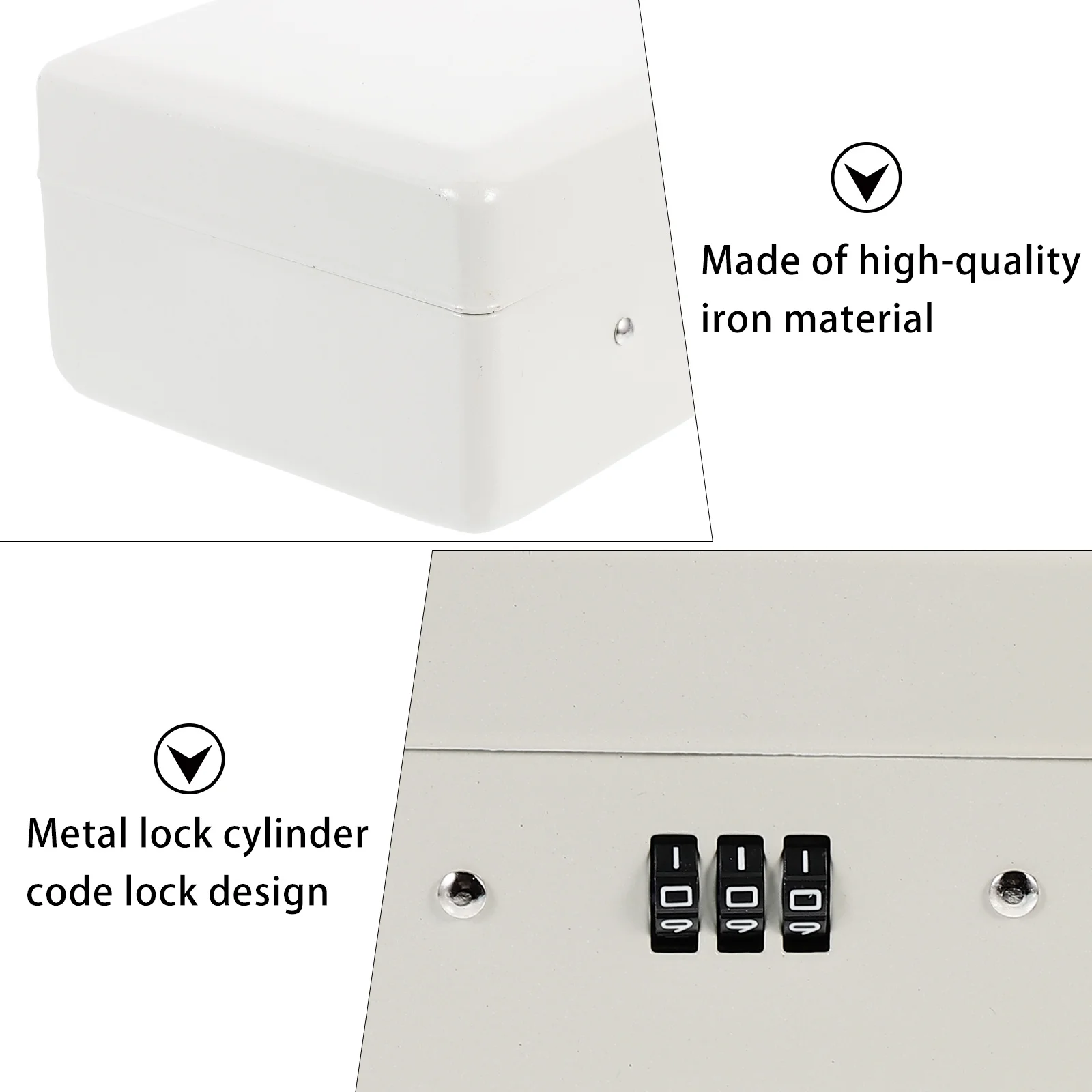 1Set كلمة المرور مفتاح اقفال الصناديق الحائط 6-فتحة الثقيلة مفتاح خزانة الأمن سعة كبيرة المنظم التخزين
